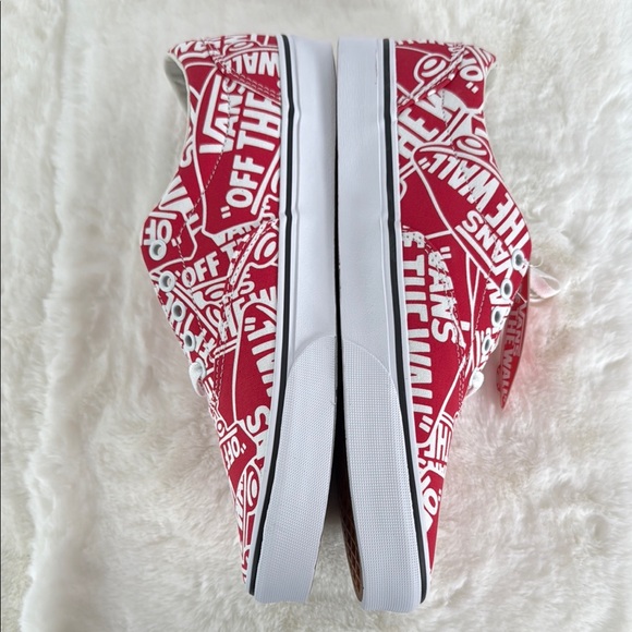 Vans mens Doheny 'OTW Repeat' Red and white  Sneakers - Picture 3 of 6